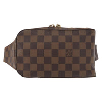 Louis Vuitton Geronimos Waist Bag Damier Brown Canvas Shoulder Bag Bag (Authentic Pre-Loved)