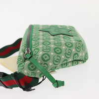 Gucci Waist Pouch Belt Bag Gg Canvas Green Canvas Clutche & Pouche Bag (Authentic Pre-Loved)