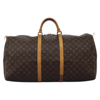 Louis Vuitton Keepall Bag Monogram Canvas Brown Canvas Travel Bag Bag (Pre-Loved)