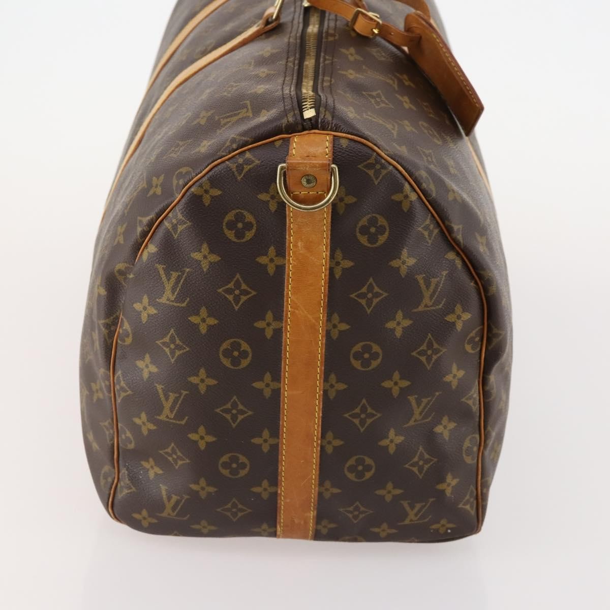 Louis Vuitton Keepall Bag Monogram Canvas Brown Canvas Travel Bag Bag (Authentic Pre-Loved)