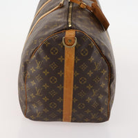 Louis Vuitton Keepall Bag Monogram Canvas Brown Canvas Travel Bag Bag (Authentic Pre-Loved)