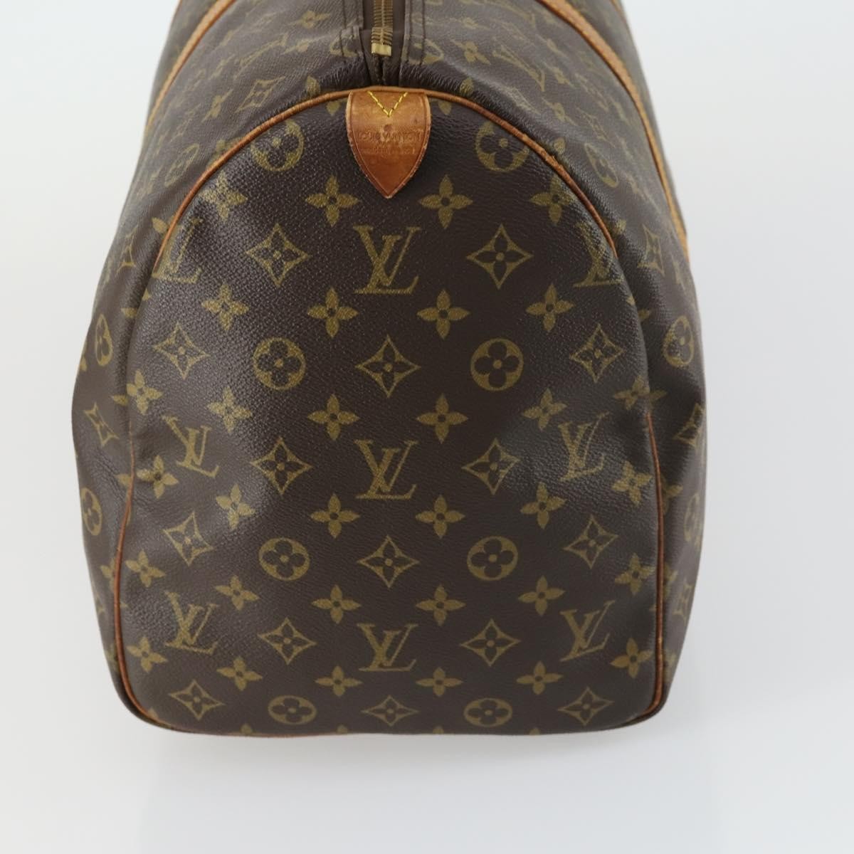 Louis Vuitton Keepall Bag Monogram Canvas Brown Canvas Travel Bag Bag (Authentic Pre-Loved)