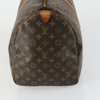 Louis Vuitton Keepall Bag Monogram Canvas Brown Canvas Travel Bag Bag (Authentic Pre-Loved)