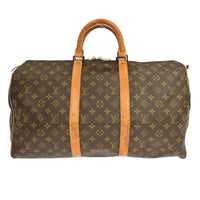 Louis Vuitton Louis Vuitton Keepall Bag Monogram Canvas Brown Canvas Travel Bag Bag (Pre-Loved)