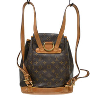 Louis Vuitton Vintage Montsouris Backpack Monogram Canvas Brown Canvas Backpack Bag (Pre-Loved)