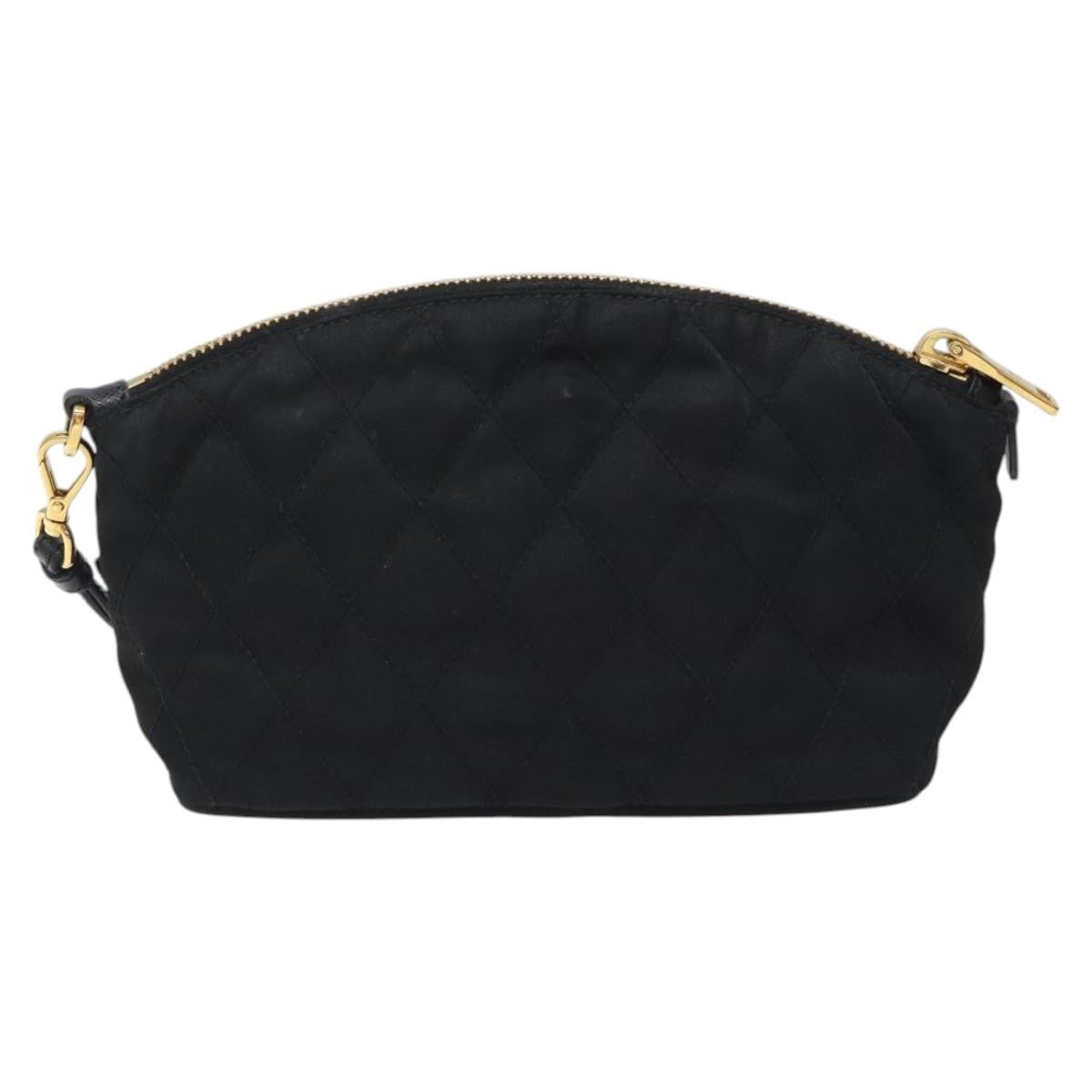 Prada Vintage Pouch Tessuto Gold Nylon Clutche & Pouche Bag (Pre-Loved)