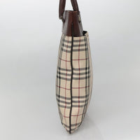 Burberry Nova Check Tote Nylon Beige Nylon Bag (Authentic Pre-Loved)