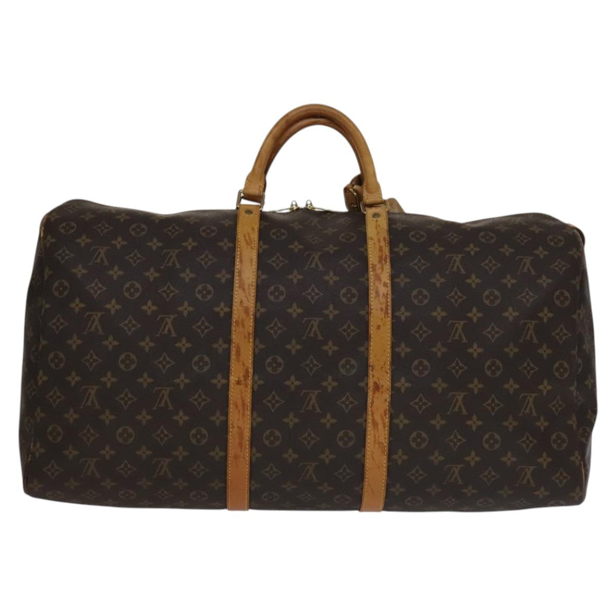 Louis Vuitton Keepall Bag Monogram Canvas Brown Canvas Travel Bag Bag (Authentic Pre-Loved)