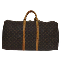 Louis Vuitton Keepall Bag Monogram Canvas Brown Canvas Travel Bag Bag (Authentic Pre-Loved)