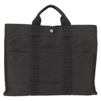Hermes Fourre-Tout Herline Canvas Gray Canvas Tote Bag Bag (Authentic Pre-Loved)