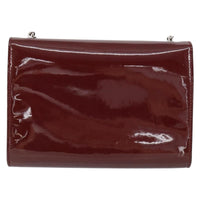 Salvatore Ferragamo Vala Chain Shoulder Bag Patent Leather Red Patent_Leather Shoulder Bag Bag (Authentic Pre-Loved)