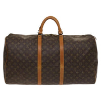 Louis Vuitton Keepall Bag Monogram Canvas Brown Canvas Travel Bag Bag (Pre-Loved)