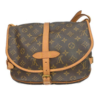 Louis Vuitton Louis Vuitton Saumur Handbag Monogram Canvas Brown Canvas Shoulder Bag Bag (Authentic Pre-Loved)
