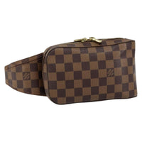 Louis Vuitton Geronimos Waist Bag Damier Brown Canvas Shoulder Bag Bag (Pre-Loved)