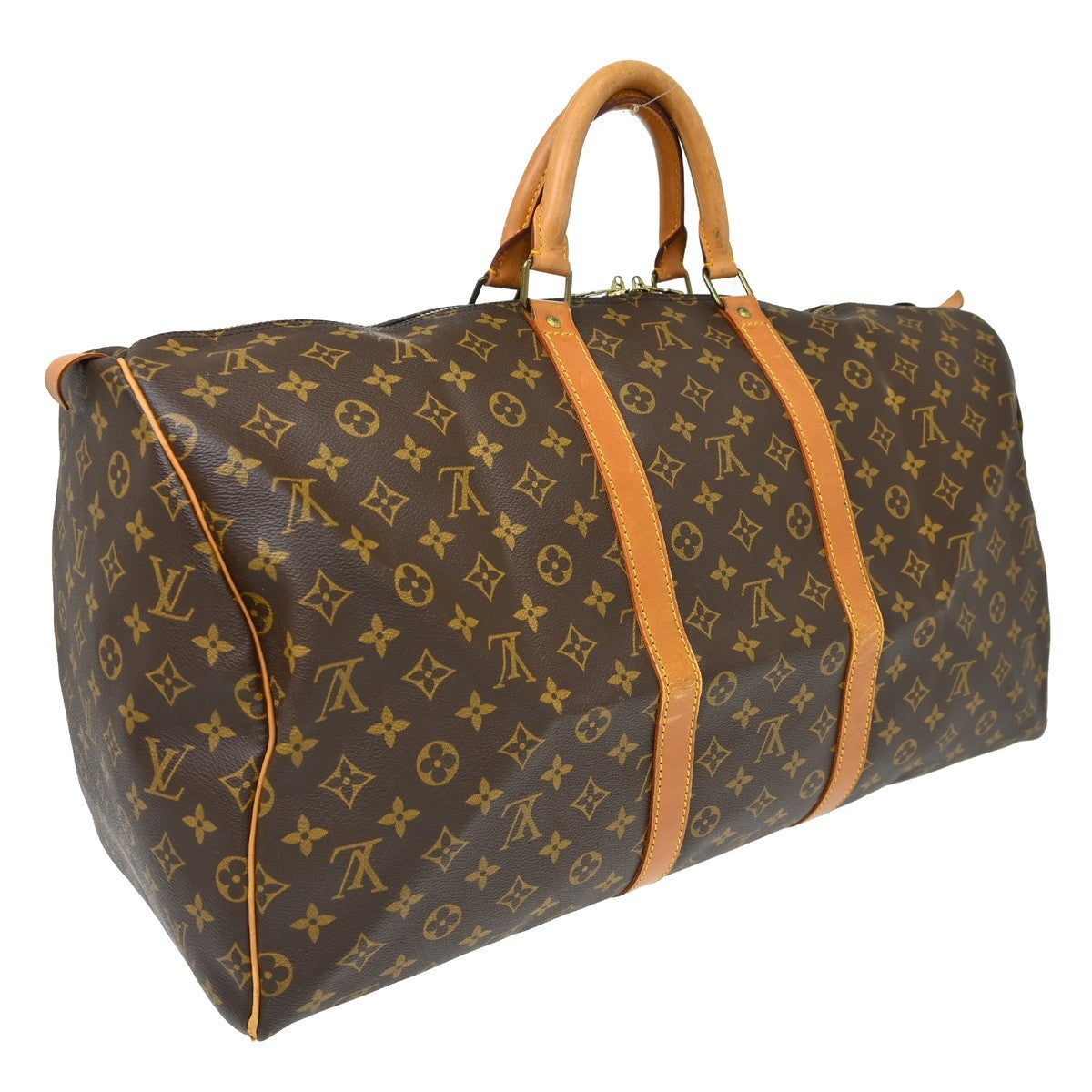 Louis Vuitton Louis Vuitton Keepall Bag Monogram Canvas Brown Canvas Travel Bag Bag (Pre-Loved)