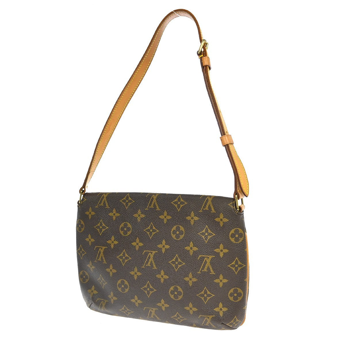 Louis Vuitton Louis Vuitton Musette Tango Handbag Monogram Canvas Brown Canvas Shoulder Bag Bag (Pre-Loved)