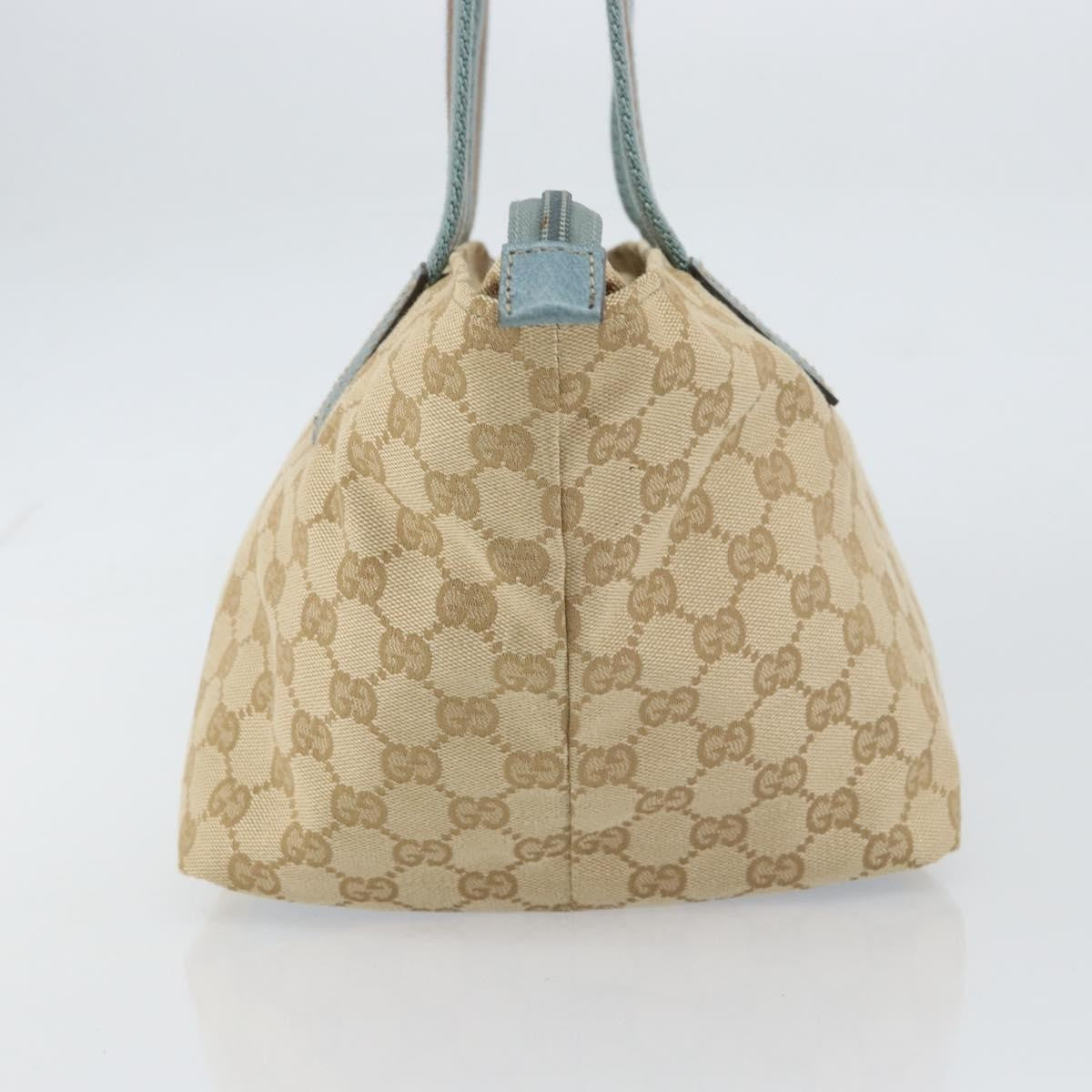 Gucci Web Zip Tote Gg Canvas Beige Canvas Tote Bag Bag (Authentic Pre-Loved)