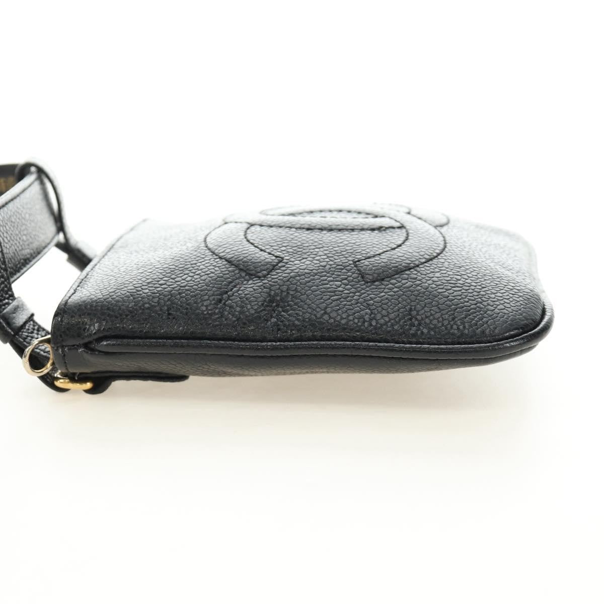 Chanel Chanel Vintage Timeless Belt Bag Caviar Black Leather Clutche & Pouche Bag (Authentic Pre-Loved)