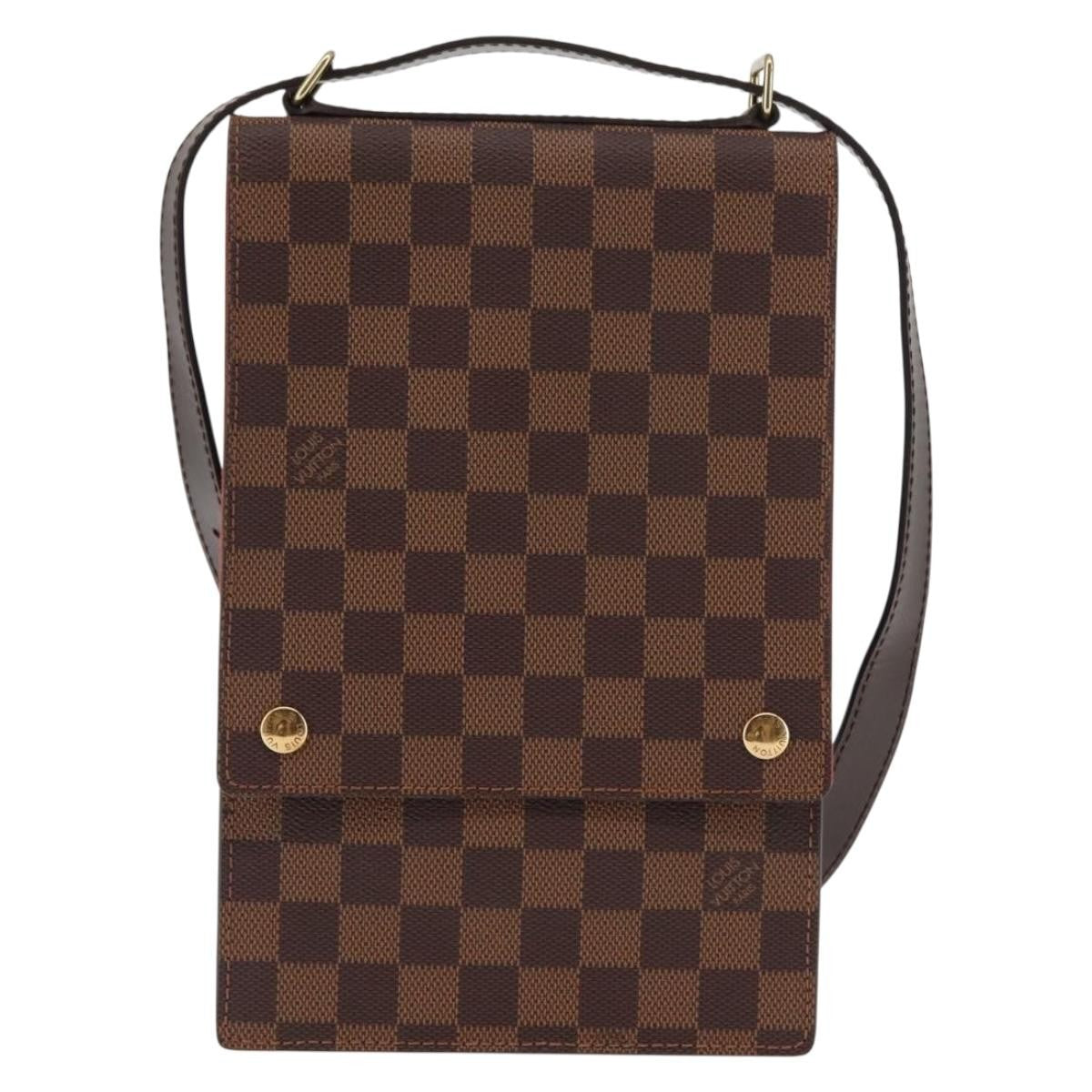 Louis Vuitton Portobello Messenger Damier Brown Canvas Shoulder Bag Bag (Pre-Loved)
