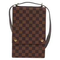 Louis Vuitton Portobello Messenger Damier Brown Canvas Shoulder Bag Bag (Pre-Loved)