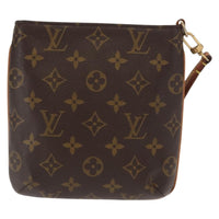 Louis Vuitton Partition Wristlet Clutch Monogram Canvas Brown Canvas Clutche & Pouche Bag (Authentic Pre-Loved)