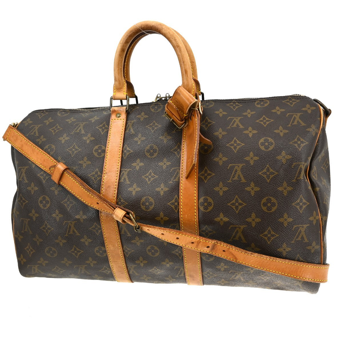 Louis Vuitton Louis Vuitton Keepall Bandouliere Bag Monogram Canvas Brown Canvas Travel Bag Bag (Pre-Loved)