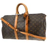 Louis Vuitton Louis Vuitton Keepall Bandouliere Bag Monogram Canvas Brown Canvas Travel Bag Bag (Pre-Loved)