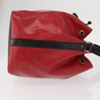 Louis Vuitton Bicolor Petit Noe Handbag Epi Leather Red Leather Shoulder Bag Bag (Pre-Loved)