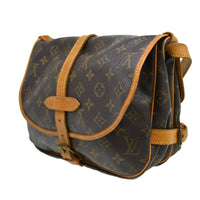 Louis Vuitton Saumur Handbag Monogram Canvas Brown Canvas Shoulder Bag Bag (Authentic Pre-Loved)