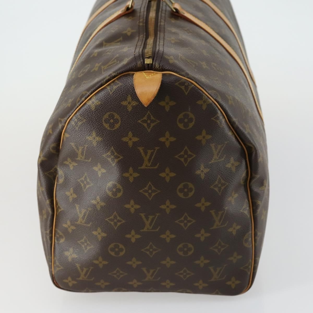 Louis Vuitton Keepall Bag Monogram Canvas Brown Canvas Travel Bag Bag (Authentic Pre-Loved)