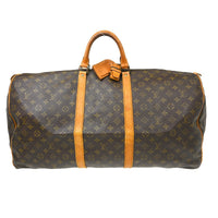 Louis Vuitton Louis Vuitton Keepall Bag Monogram Canvas Brown Canvas Travel Bag Bag (Pre-Loved)
