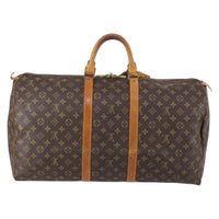 Louis Vuitton Keepall Bag Monogram Canvas Brown Canvas Travel Bag Bag (Authentic Pre-Loved)