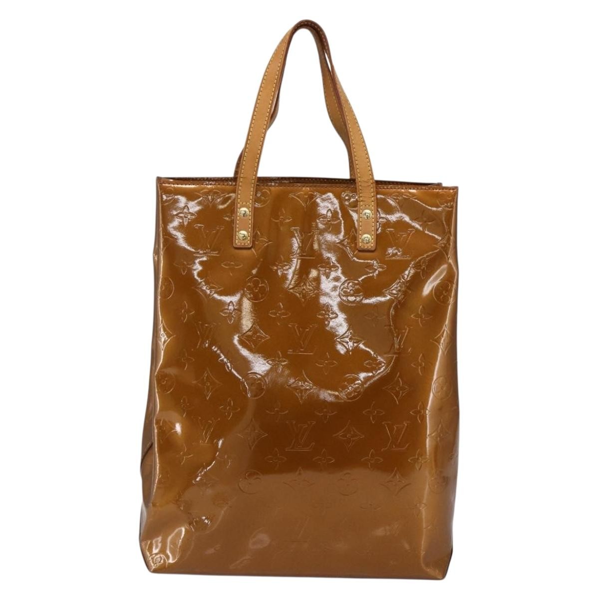 Louis Vuitton Reade Handbag Monogram Vernis Brown Patent_Leather Tote Bag Bag (Authentic Pre-Loved)