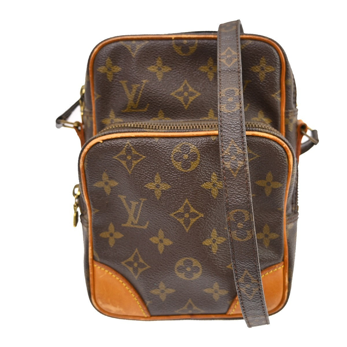 Louis Vuitton Amazone Bag Monogram Canvas Brown Canvas Shoulder Bag Bag (Authentic Pre-Loved)