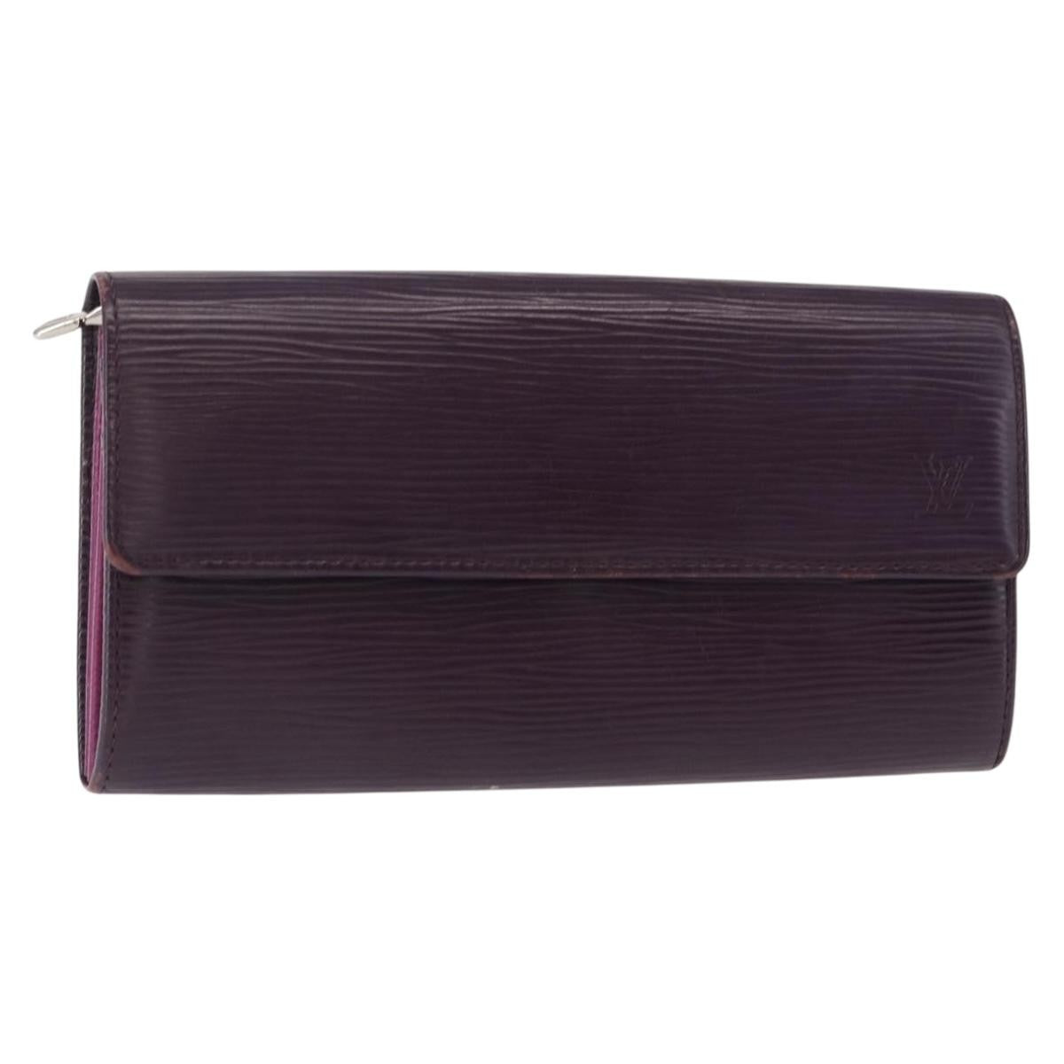Louis Vuitton Vintage Sarah Wallet Epi Leather Purple Leather Wallets Accessory (Authentic Pre-Loved)
