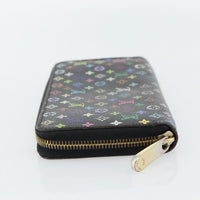 Louis Vuitton Aerogram Zippy Wallet Leather Black Canvas Wallets Accessory (Authentic Pre-Loved)