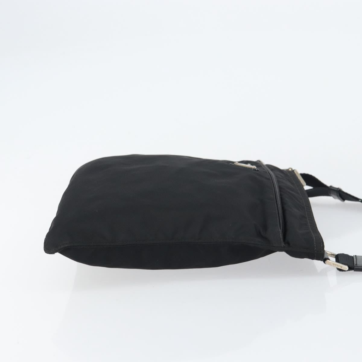 Prada Front Pocket Messenger Bag Tessuto Black Nylon Shoulder Bag Bag (Authentic Pre-Loved)