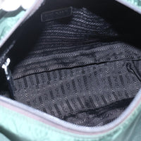 Prada Double Buckle Flap Messenger Bag Tessuto Green Nylon Shoulder Bag Bag (Authentic Pre-Loved)