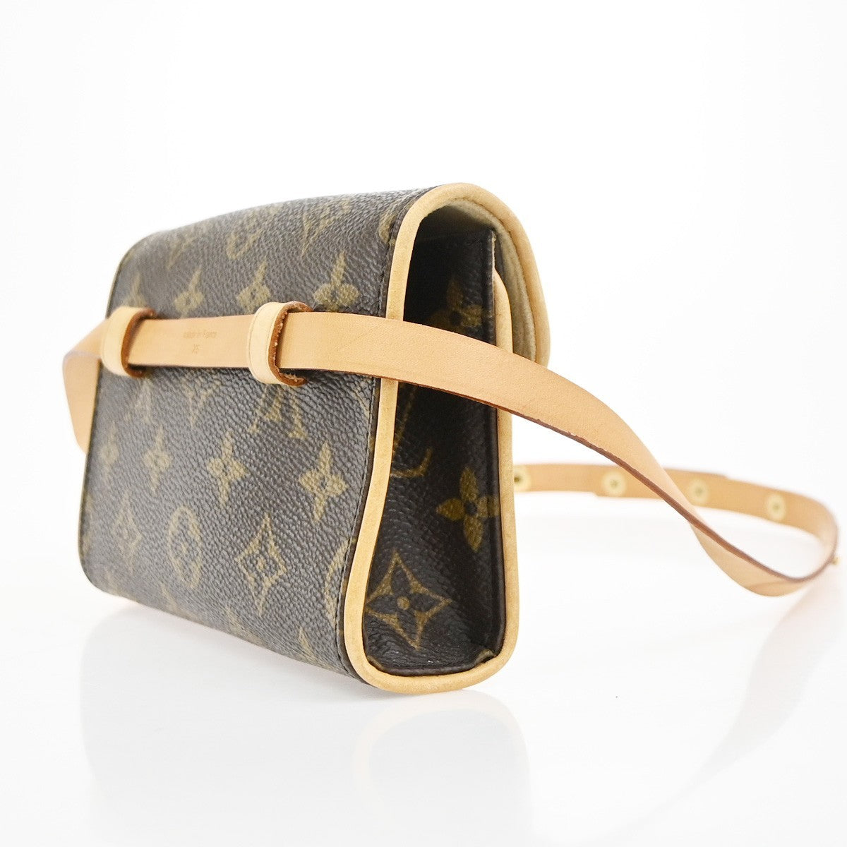 Louis Vuitton Florentine Waist Bag Monogram Canvas Brown Canvas Clutche & Pouche Bag (Authentic Pre-Loved)