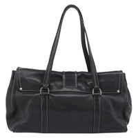 Prada Prada Convertible Shopping Tote Saffiano Leather Saffiano Leather Black Leather Tote Bag Bag (Authentic Pre-Loved)