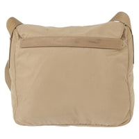 Prada Buckle Messenger Bag Tessuto Beige Nylon Shoulder Bag Bag (Authentic Pre-Loved)
