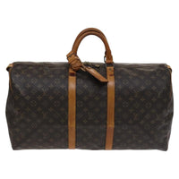 Louis Vuitton Keepall Bag Monogram Canvas Brown Canvas Travel Bag Bag (Pre-Loved)