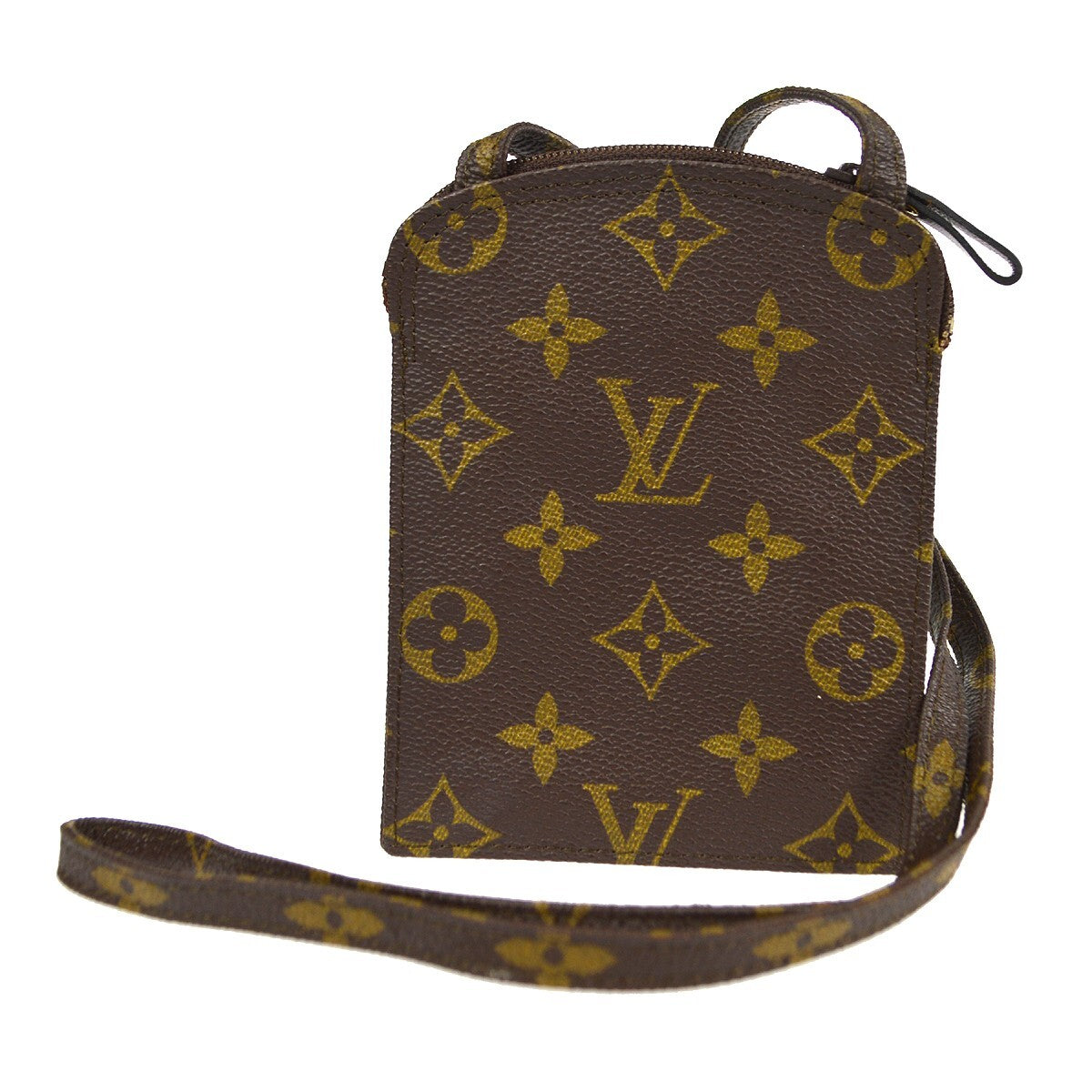 Louis Vuitton Pochette Secret Monogram Canvas Brown Canvas Clutche & Pouche Bag (Pre-Loved)