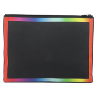 Louis Vuitton Pochette A4 Rainbow Taiga Leather Black Leather Clutche & Pouche Bag (Pre-Loved)