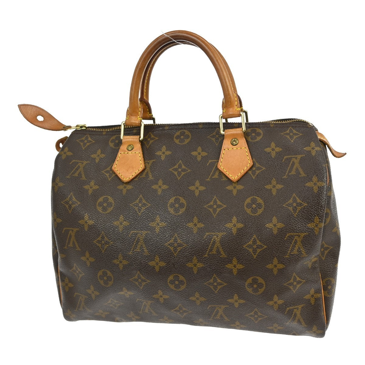 Louis Vuitton Speedy Handbag Monogram Canvas Brown Canvas Handbag (Pre-Loved)