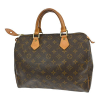 Louis Vuitton Speedy Handbag Monogram Canvas Brown Canvas Handbag (Pre-Loved)