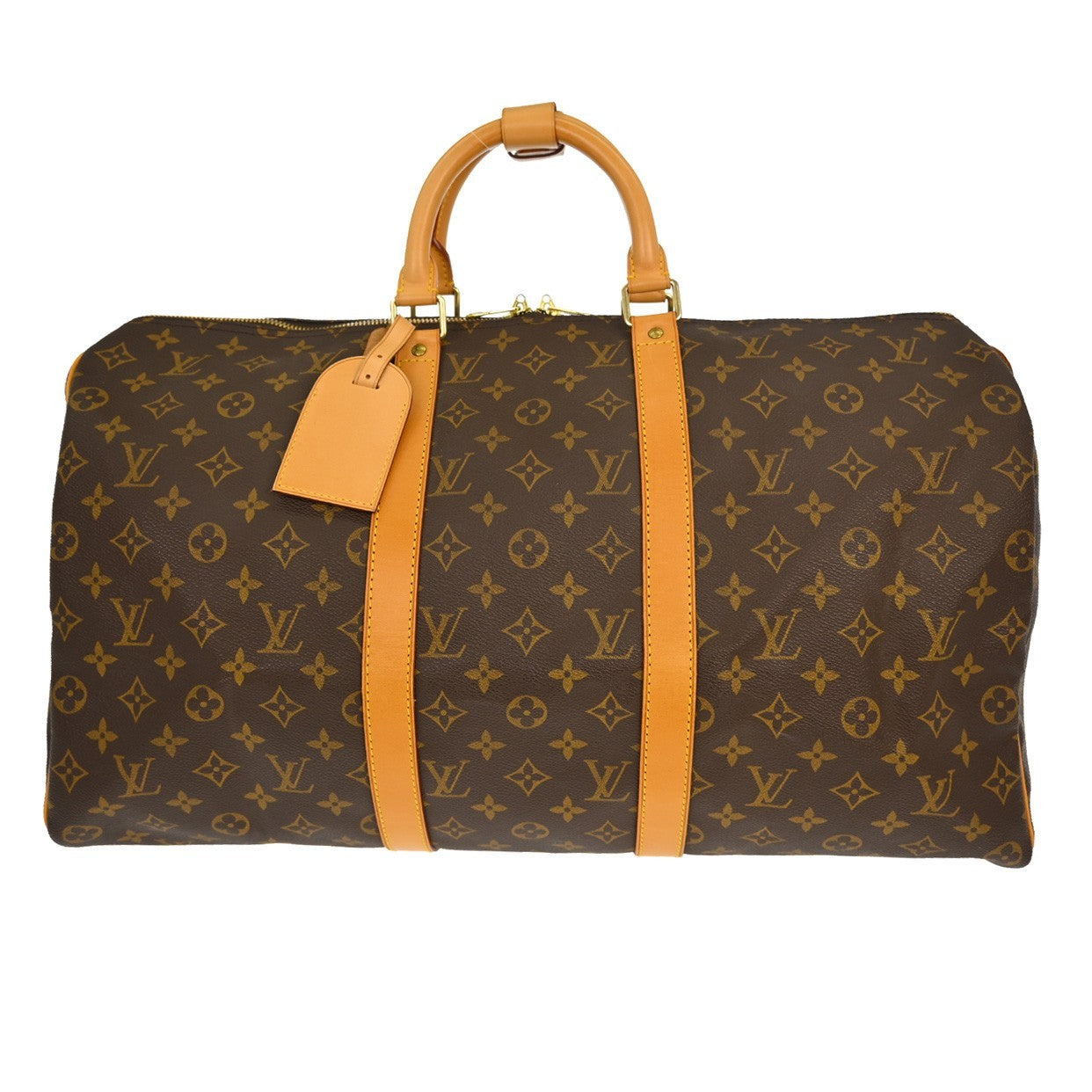 Louis Vuitton Louis Vuitton Keepall Bag Monogram Canvas Brown Canvas Travel Bag Bag (Pre-Loved)