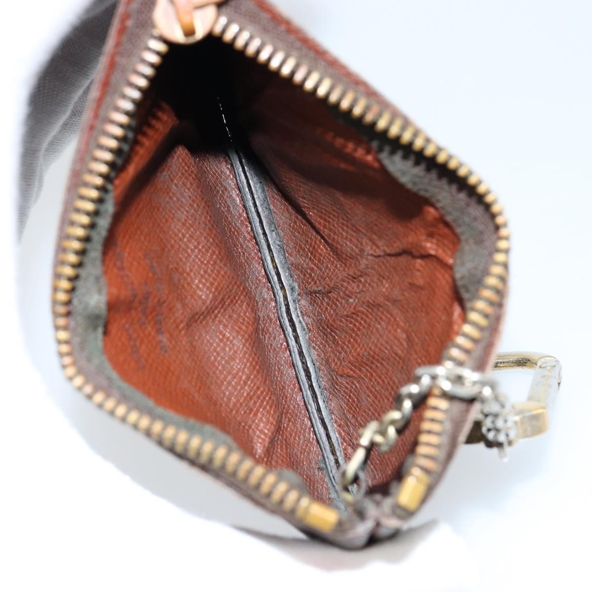 Louis Vuitton Pochette Clés Monogram Canvas Brown Canvas Wallets Accessory (Pre-Loved)