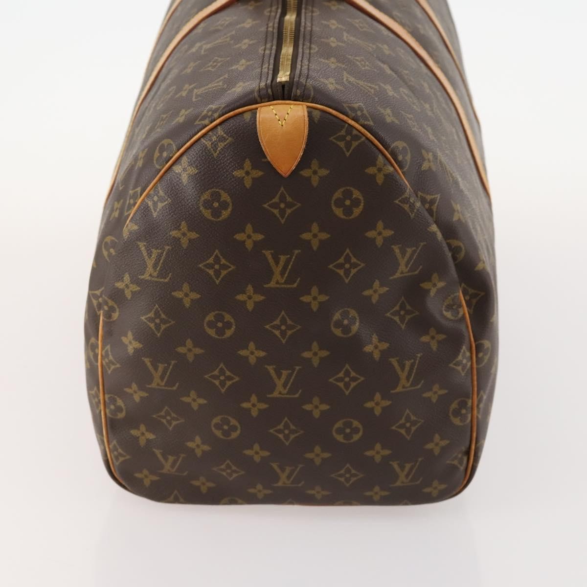 Louis Vuitton Keepall Bag Monogram Canvas Brown Canvas Travel Bag Bag (Authentic Pre-Loved)