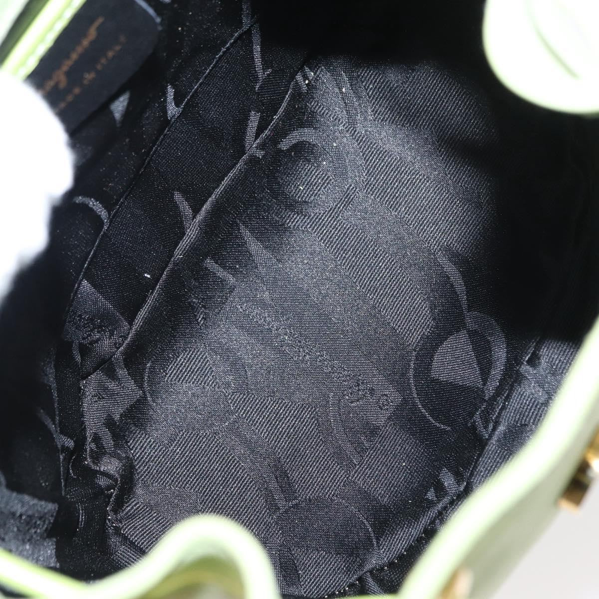 Salvatore Ferragamo Gancini Backpack Suede Green Suede Backpack Bag (Authentic Pre-Loved)